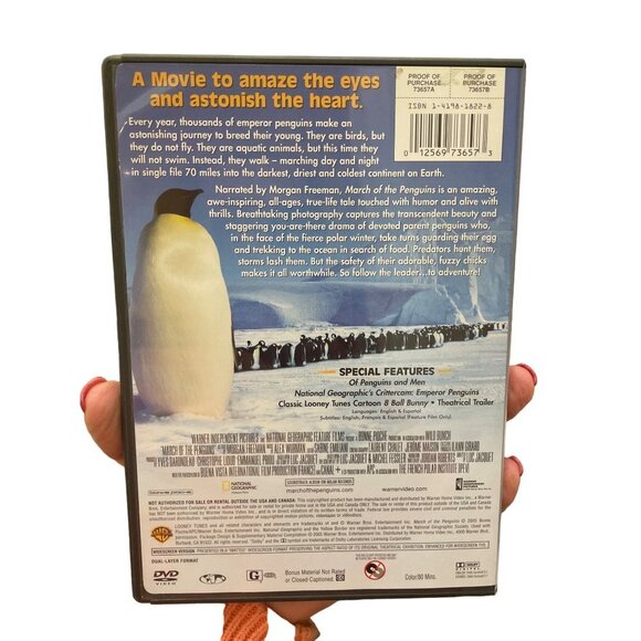 March of the Penguins DVD Movie Morgan Freeman - Picture 2 of 2